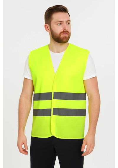 Galanthus Hi-vis Fosforlu Reflektörlü Güvenlik Yeleği İş Güvenliği Ve Görünürlük İçin Yüksek Kalit F.sarı