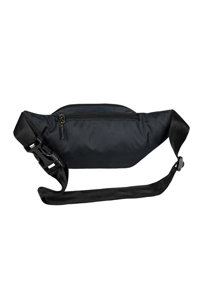 Seventeen 4954 Suya Dayanıklı Çok Bölmeli Kulaklık Çıkışlı Siyah Bel Çantası Bum Bag Siyah - Antransit
