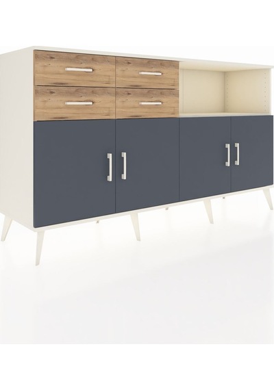 Hyperion Konsol 4 Raflı 4 Çekmeceli 4 Kapaklı 176x44x99 Aytaşı-an Aytaşı-antrasit/çam Hyperion Konsol 4 Raflı 4 Çekmeceli 4 Kapaklı 176x44x99 Aytaşı-an Aytaşı-antrasit/çam