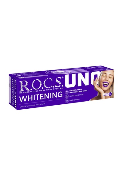 Rocs Uno Beyazlatıcı Diş Macunu 60 Ml / 74 G - 5 Adet Tarı