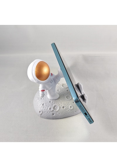 Masaüstü Astronot Telefon Tutucu Ve Standı -ayağıyla Destek Veren
