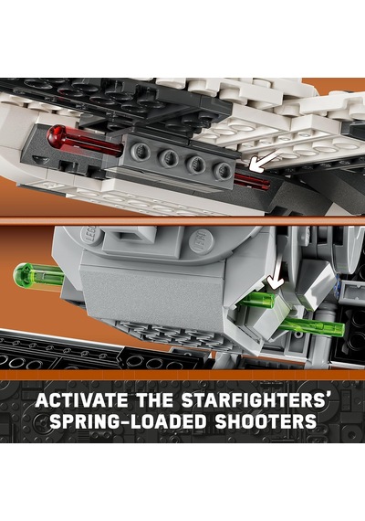 Star Wars Mandalorian Fang Fighter Vs. Tıe Interceptor 75348 Yapı Oyuncak Seti, 9 Yaş Ve Üzeri Hayranlar İçin Mükem