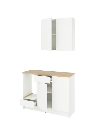 Ikea Beyaz Fonksiyonel Mutfak Dolabı 180x61x220 Cm