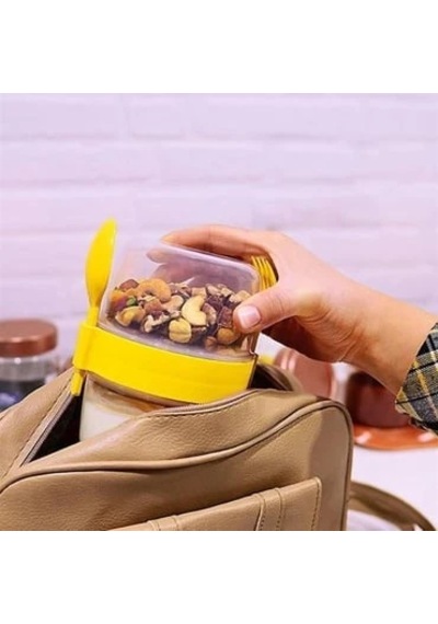 Kaşıklı Müsli Kabı 1100 Ml-mercampoutdoor Muhtelif