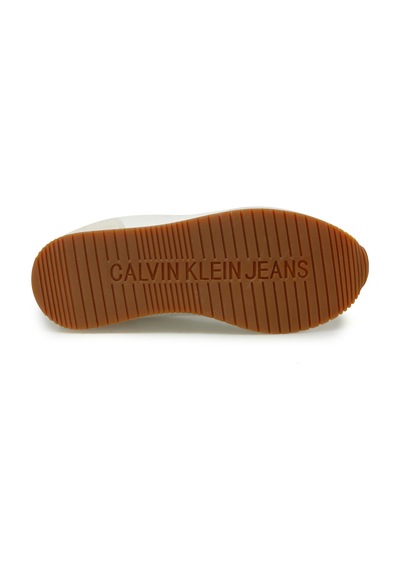 Calvin Klein Runner Laceup Low Mıx Mg Krem Kadın Sneaker Bej