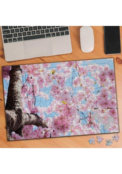 Japon Kiraz Çiçeği 240 Parça Puzzle Yapboz-1839982