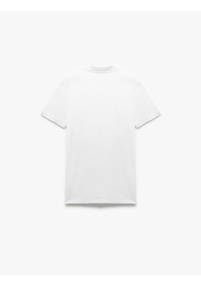 Koton Slim Fit Kısa Kollu Pike Kumaş Pamuklu Polo Yaka Tişört Beyaz 5sam10015mk Beyaz