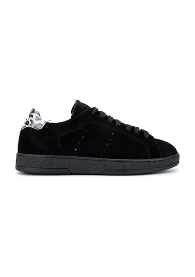 Tamer Tanca Kadın Hakiki Deri Siyah Süet/siyah Beyaz Leopar Sneakers & Spor Ayakkabı 1060 25113 Bn Ayk Y25 Syh Suet/syh Byz Leopar Siyah