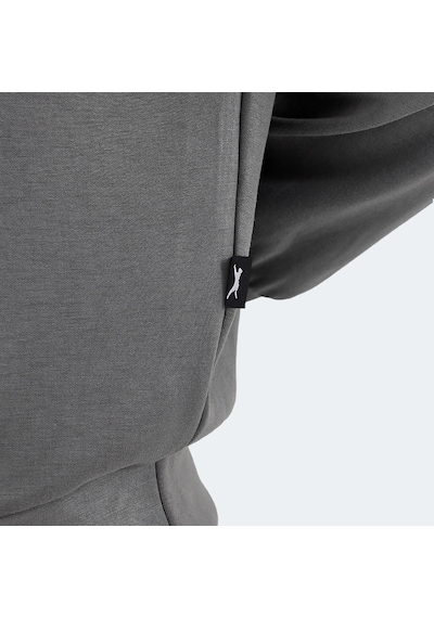 Slazenger VIDAL Oversize Kadın Dik Yaka Oversıze Koyu Gri Sweatshirt