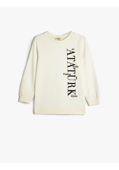 Koton Erkek Çocuk Sweatshirt Ekru 5wkb10032tk 25ky59000135 Y5915