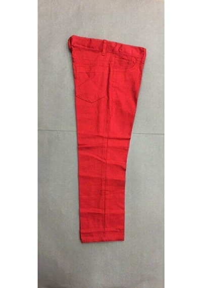Nacar Store Çocuk 29ekim 10kasım 23nisan Gösteri Özel Gün Içten Lastik Ayarlamalı Keten Pantolon Kırmızı