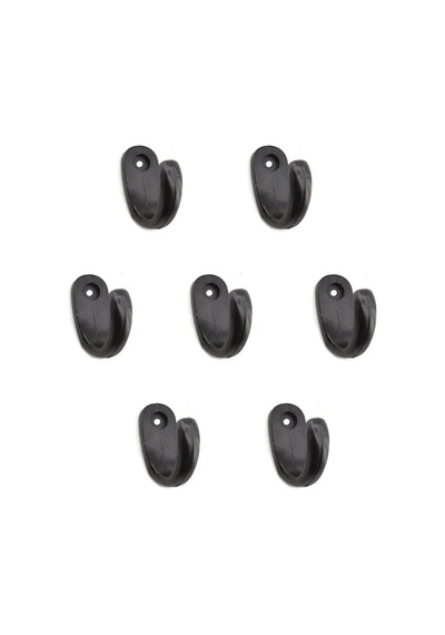 Büyük Tekli Fincan Askı, Dekor Askısı Siyah, 12x23x30 Mm
