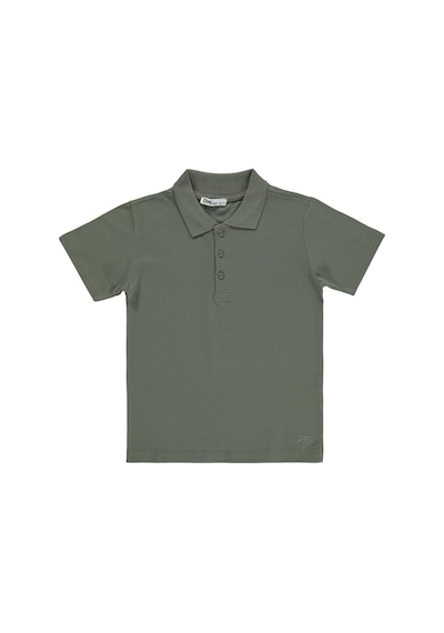 Civil Boys Palmiye Nakışlı Polo Yaka 10-13 Yaş Tişört - Haki