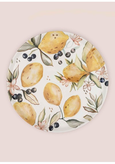 The Mia Limoncello Servis Tabağı 30 Cm Renkli