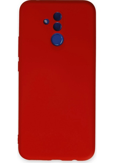 Newface - 823 - Huawei Mate 20 Lite Kılıf Nano İçi Kadife Silikon - Csmo-tex - - Kırmızı