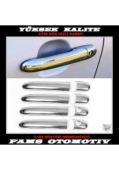 Vw Polo Krom Kapı Kolu 4 Kapı 1994-2001 Arası P.Çelik 2 Delik