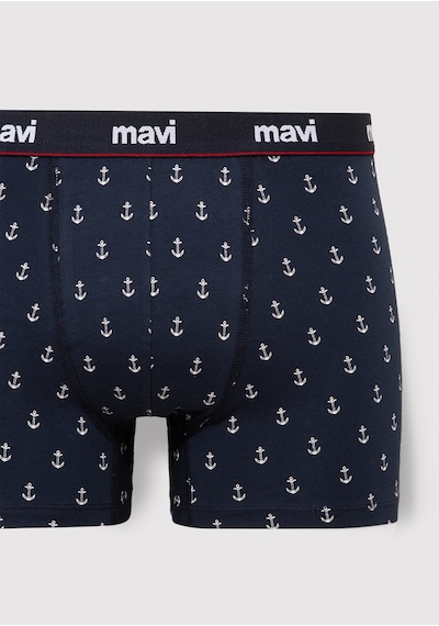 Mavi - Baskılı Lacivert Boxer 0910735-30717
