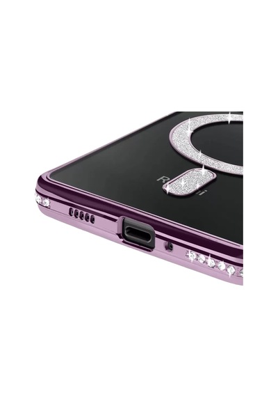 Xiaomi Redmi 14c Joke Simli Magneticsafe Kılıf - Derin Mor -