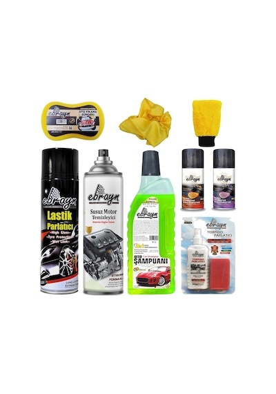 Lastik Parlatıcı Klima Motor Temizleyici Şampuan Parlatıcı Ebrayn