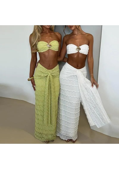 Pink Life Yeşil Sydney Seashell Lace Etekli İkili Taklım Yeşil