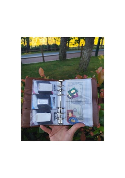 Bütçe Planlayıcı - Birikim Ajandası - Gelir Gider Takip -taba Sticker Hediyeli Kahverengi