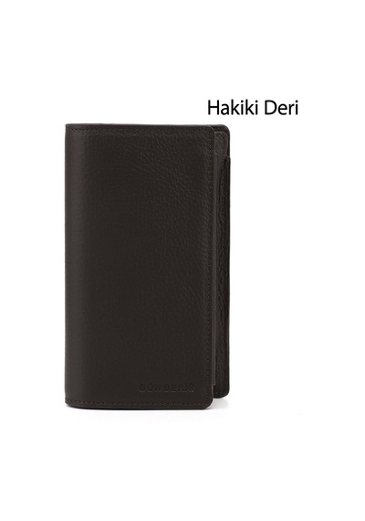Gönderir Gönderi R Unisex Kahve Floter Hakiki Deri Dikey Cüzdan Ddux76006857