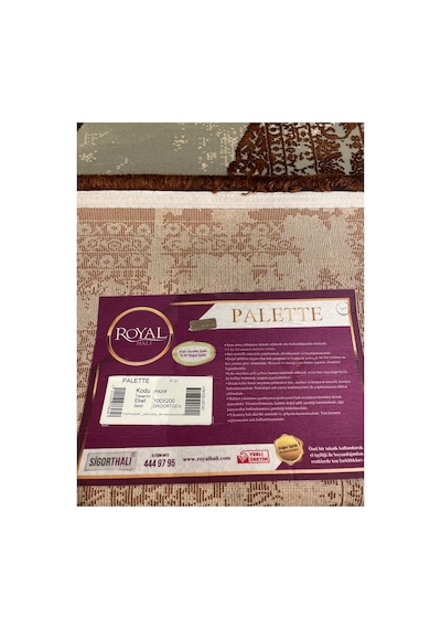 Palette Pa20f Kahve-gri Halı Çok Renkli