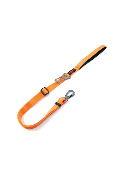 Travel Leash Araç Emniyet Tokası Kedi Köpek Gezdirme Sevk Kayışı Turuncu S