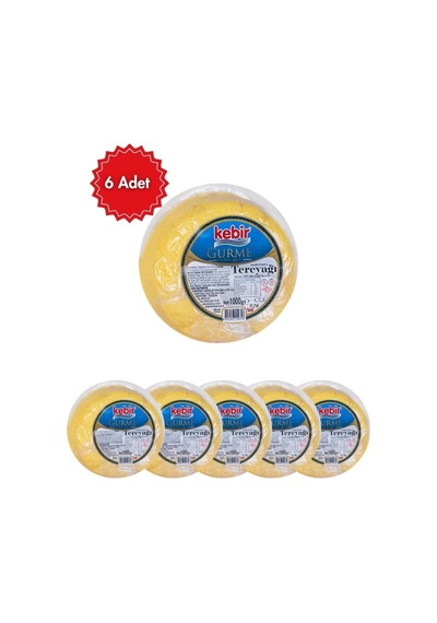 Kebir Gurme Tuzsuz Tereyağı 1 Kg X6 Adet Profesyonel Ve Ev Mutfakları İçin