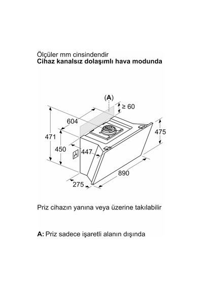 Siemens iQ700 Duvar Tipi Davlumbaz 90 CM