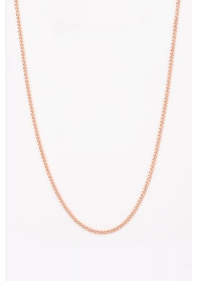 2 Mm Gurmet Model Gümüş Zincir Rose Gold