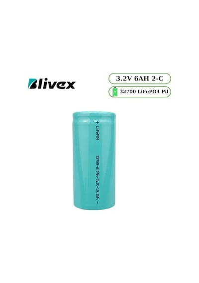 Blivex 32700 3.2v 6000 Mah 2-c Lifepo4 Şarj Edilebilir Pil