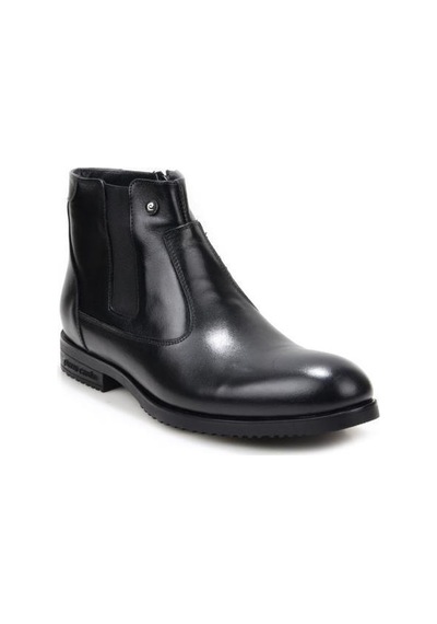 Pierre Cardin 1196063 Hakiki Deri Erkek Klasik Günlük Bot Siyah