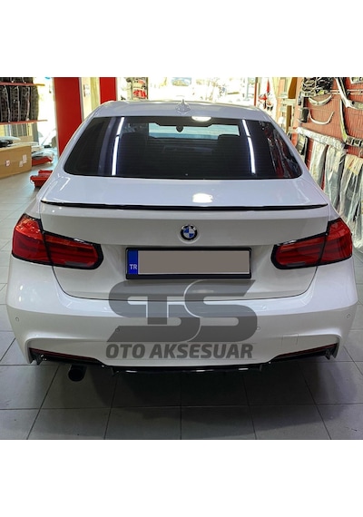 Sts Oto Aksesuar Bmw F30 318, 320, 325, 330, Bagaj Üstü Spoiler Piano Black (Parlak Siyah)