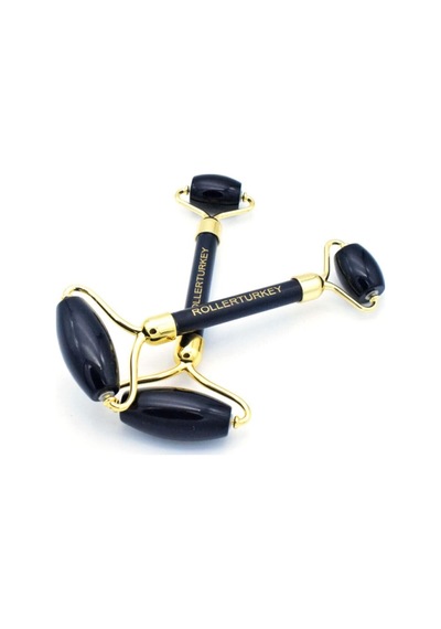 Black Obsidian Roller - Siyah Obsidyen Roller - Sertifikalı - %100 Doğal - Karışık
