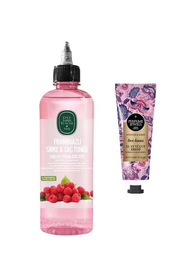 Eyüp Sabri Tuncer Frambuazlı Sirke & Saç Toniği 500 Ml Ve Perfume Jewels Love Kisses El Kremi 50 Ml
