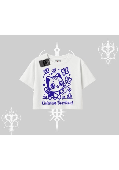 Startmore Startmore Stay Cool Kedi Baskılı Babby Tee Tshirt Beyaz