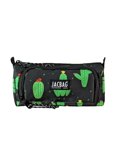Jacbag Prime Xl-lastik Ayraçlı İki Bölmeli Kalem Kutusu Prime Xl-kaktüs renkli
