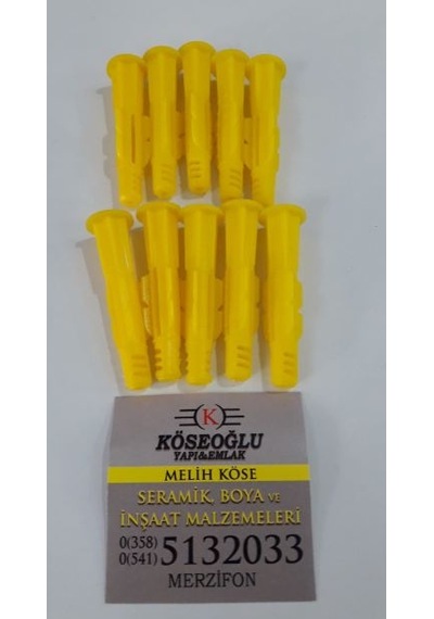 8Mm Roket Dübel 10 Adet