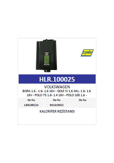 Kalorifer Rezistansı Vw Bora 1.6 - 1.6- 1.6 16v -