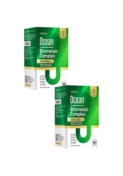 Ocean Bromelain Complex 60 Tablet X 2 Adet