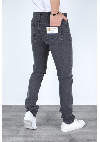 Myrab Denim Regular Kalıp Gri Erkek Kot Pantolon