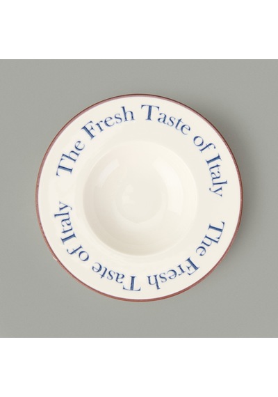Kitchen The Fresh Taste Porselen Makarna Tabağı - Renkli - 26 Cm