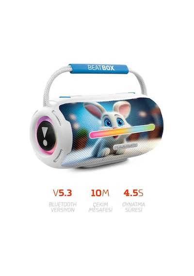 Powerway Beatbox Led Işıklı USB SD Aux FM Radyo Bluetooh Hoparlör
