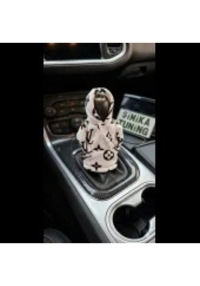 Beyazotomobil Polar Vites Topuzu Kılıfı Hoodie Vites Topuz Kıyafeti Siyah Beyaz