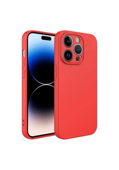 Apple Uyumlu iPhone 14 Pro Max Kılıf Zore Kamera Korumalı Mara Lansman Kapak Kırmızı