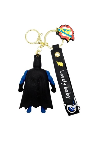 Batman 3d Silikon Anahtarlık Gold Metal