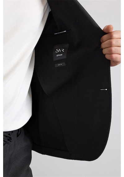 Süvari Siyah Slim Mono Yaka Düz Torba Cep 6 Drop Takım Elbise Tk1006900382-s09 Siyah Süvari Siyah Slim Mono Yaka Düz Torba Cep 6 Drop Takım Elbise Tk1006900382-s09 Siyah