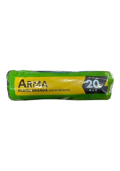 Arma Naylon Tadilat Boya Koruyucu Örtü Poşet Kalın Pratik Branda - 4x5 Metre - 20 M2 - 10 Paket
