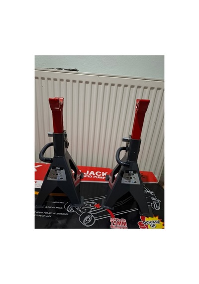 Frıko 3 Ton Kriko Standı Araba Sehpası 2 Adet Kırmızı - 664496771